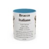 11oz bracco italiano mug, Light Blue