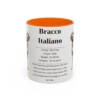 11oz bracco italiano mug, Orange