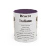 11oz bracco italiano mug, Purple