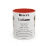 11oz bracco italiano mug, Red