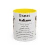 11oz bracco italiano mug, Yellow
