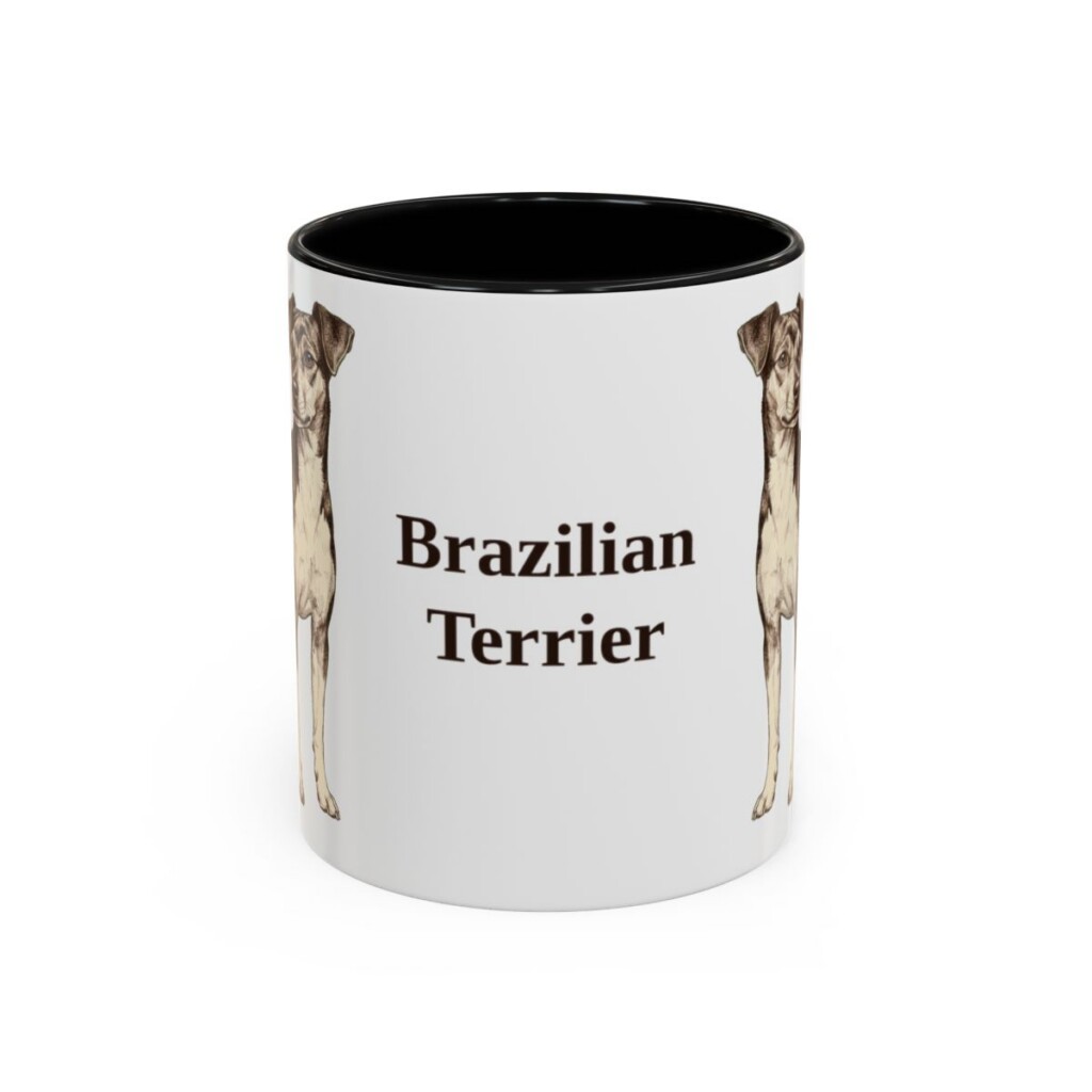 11oz-brazilian-terrier-mug-black-front 11oz Brazilian Terrier Mug, Black, front view
