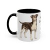 11oz Funny Brazilian Terrier Mug, Black, left side view