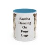 11oz Funny Brazilian Terrier Mug, Light Blue, front view
