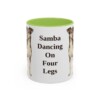 11oz Funny Brazilian Terrier Mug, Light Green, front view