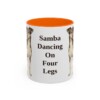 11oz Funny Brazilian Terrier Mug, Orange, front view