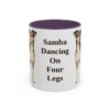11oz Funny Brazilian Terrier Mug, Purple, front view