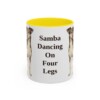 11oz Funny Brazilian Terrier Mug, Yellow, front view