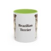 11oz-brazilian-terrier-mug-light-green 11oz Brazilian Terrier Mug, Light Green, front view