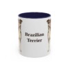 11oz-brazilian-terrier-mug-navy 11oz Brazilian Terrier Mug, Navy, front view