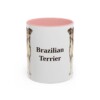 11oz-brazilian-terrier-mug-pink 11oz Brazilian Terrier Mug, Pink, front view