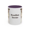 11oz-brazilian-terrier-mug-purple 11oz Brazilian Terrier Mug, Purple, front view
