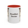 11oz-brazilian-terrier-mug-red 11oz Brazilian Terrier Mug, Red, front view