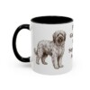 11oz Funny Briard Mug, Black, left side view