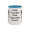11oz Funny Briard Mug, Light Blue, front view