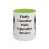 11oz Funny Briard Mug, Light Green, front view