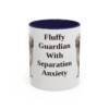 11oz Funny Briard Mug, Navy, front view