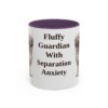11oz Funny Briard Mug, Purple, front view