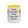 11oz Funny Briard Mug, Yellow, front view
