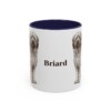 11oz Briard Mug, Navy, front view