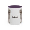 11oz Briard Mug, Purple, front view