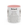 11oz Briard Mug, Pink, front view