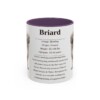 11oz Briard Mug, Purple, front view