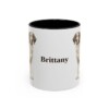 11oz Brittany Mug, Black, front view