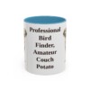 11oz-brittany-mug-humor-light-blue 11oz Funny Brittany Mug, Light Blue, front view