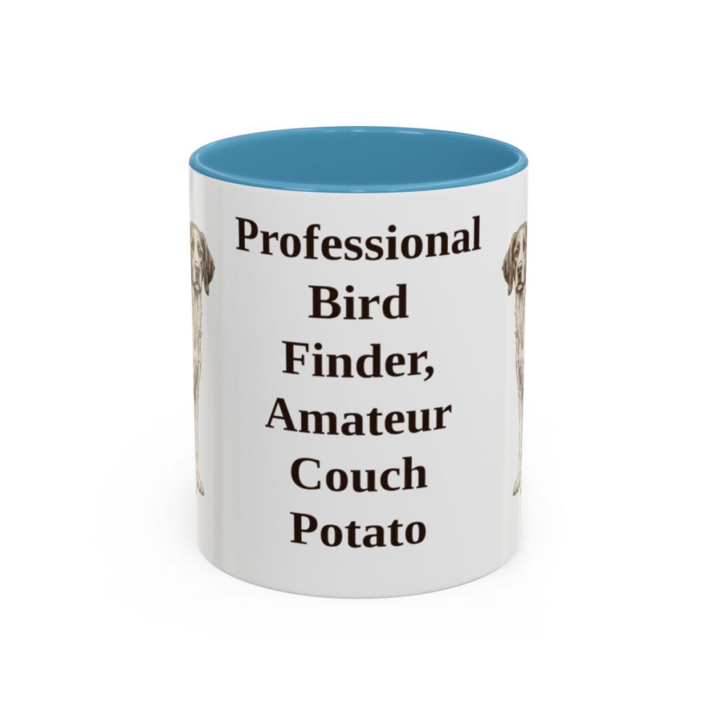 11oz-brittany-mug-humor-light-blue 11oz Funny Brittany Mug, Light Blue, front view