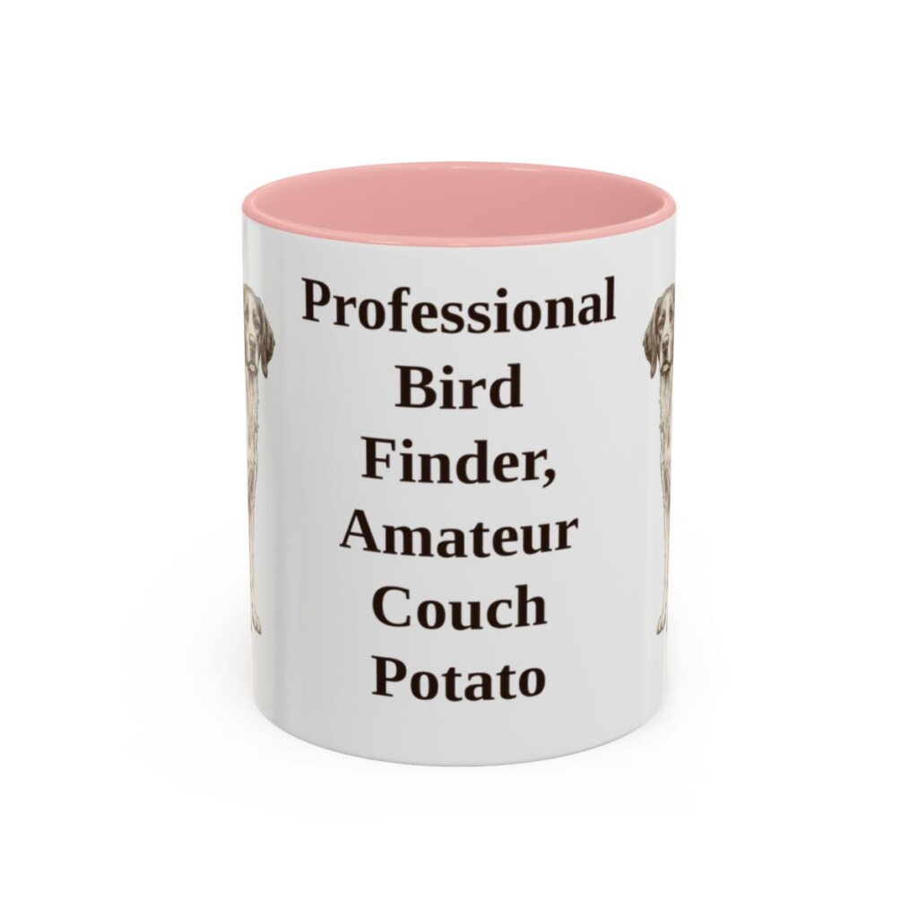 11oz-brittany-mug-humor-pink 11oz Funny Brittany Mug, Pink, front view