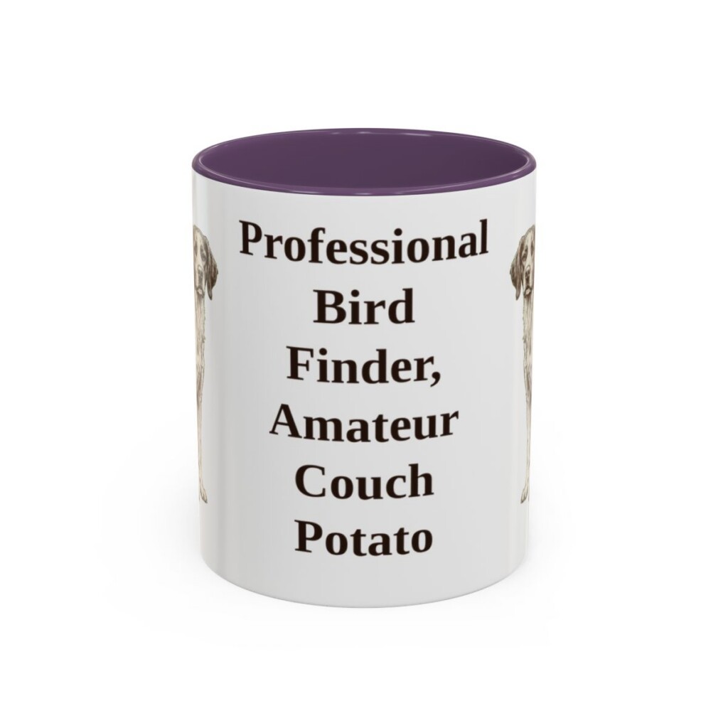 11oz-brittany-mug-humor-purple 11oz Funny Brittany Mug, Purple, front view