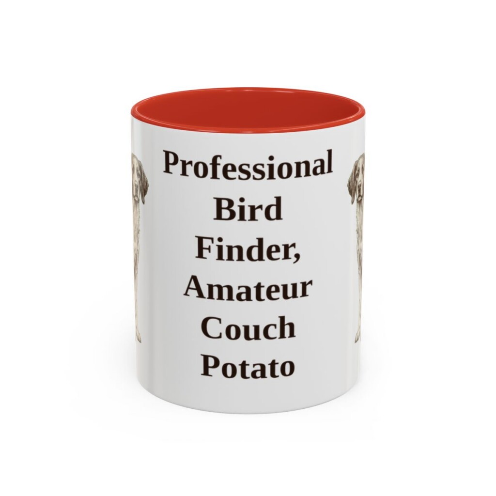 11oz-brittany-mug-humor-red 11oz Funny Brittany Mug, Red, front view