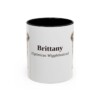 11oz Brittany Latin Mug, Black, front view