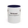 11oz Brittany Latin Mug, Navy, front view