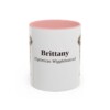 11oz Brittany Latin Mug, Pink, front view