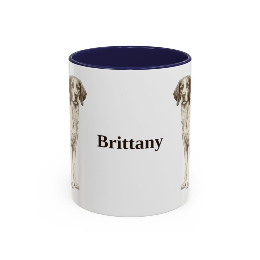 11oz Brittany Mug, Navy, front view