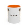 11oz Brittany Mug, Orange, front view