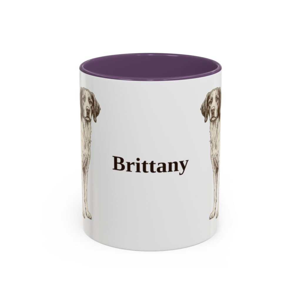 11oz Brittany Mug, Purple, front view