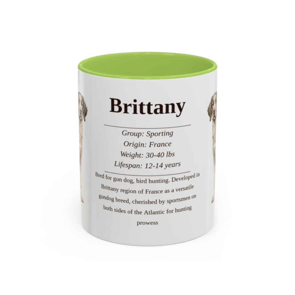 11oz brittany mug, Light Green