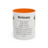 11oz brittany mug, Orange