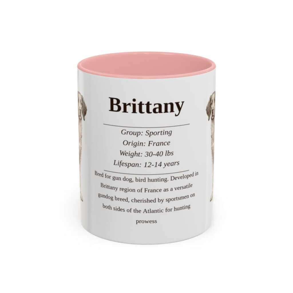 11oz brittany mug, Pink