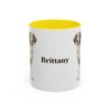 11oz Brittany Mug, Yellow, front view