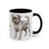 11oz Brussels Griffon Mug, Black, right side view