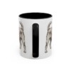 11oz Funny Brussels Griffon Mug, Black, back view