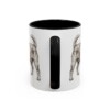 11oz Brussels Griffon Latin Mug, Black, back view