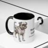 11oz Brussels Griffon Latin Mug, Black, lifestyle photo