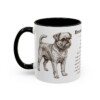 11oz Brussels Griffon Mug, Black, left side view