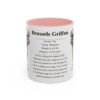 11oz Brussels Griffon Mug, Pink, front view
