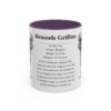 11oz Brussels Griffon Mug, Purple, front view